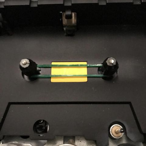 rubber belt connecting with two shafts