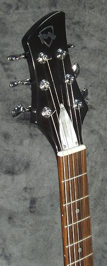 Meloduende guitar, Hunter model. Headstock.