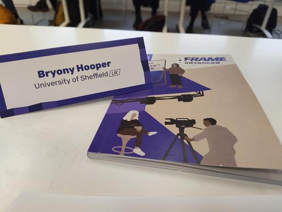 Booklet from FRAME advanced with name plate