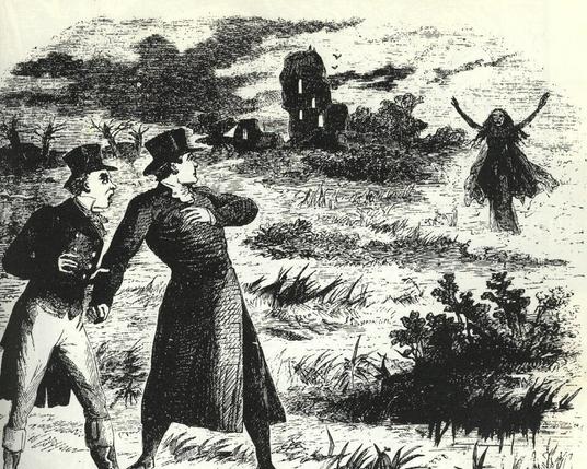 The Banshee Appears,  by R. Prowse (1862) Public domain