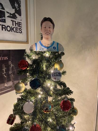 My tree topper this year 🩵