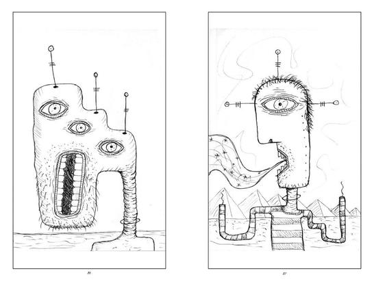 page spread from my art book Notebook Sketches 2011-2025