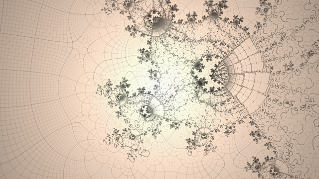 The same grid again, with much more distortion and complex shapes emerging.
