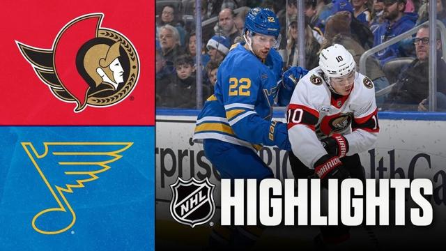 Senators vs. Blues | NHL Highlights | November 28, 2025