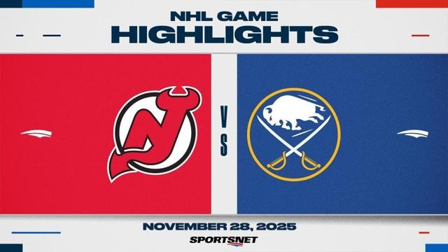 NHL Highlights | Devils vs. Sabres - November 28, 2025