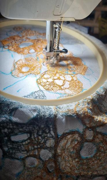 Freehand Machine Embroidery art