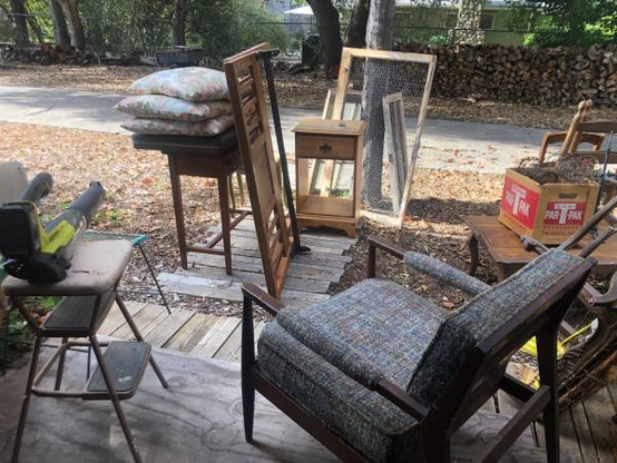 Reupholstered chair, stylish