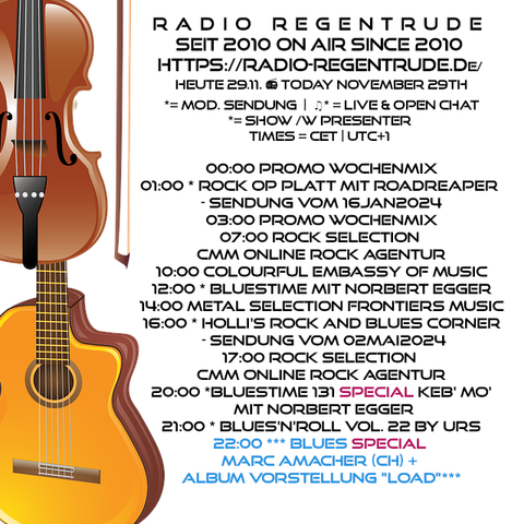 🇩🇪 Plakat mit den heutigen Radiosendungen. Bild (ohne Text): Pixabay, kein Bildquellennachweis erforderlich.

🇬🇧 Poster with details of today's radio shows. Image (without text): Pixabay, no image creds needed.