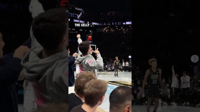 10/10 three-point celly πΉπ #brooklynnets #nba #basketball