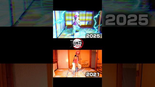 鬼滅の刃無限城編×猗窩座戦　コスプレ再現の比較動画になってます！#鬼滅の刃 #無限城編 #コスプレ #demonslayer #kimetsunoyaiba #cosplay #猗窩座