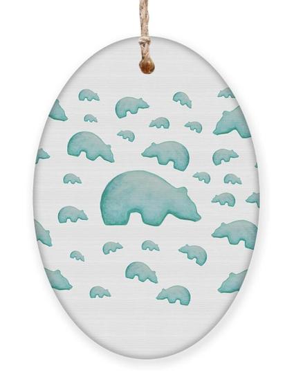 Good luck bear colony on ornament