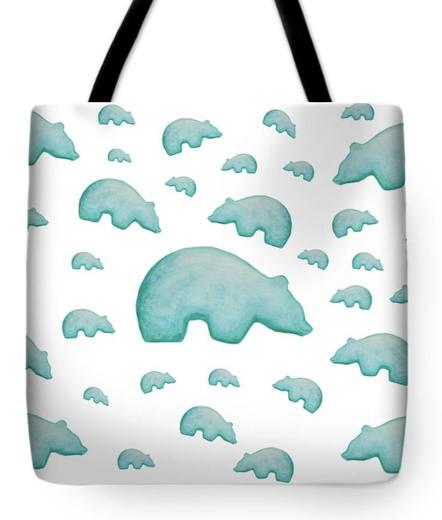 Good luck bear colony on tote bag