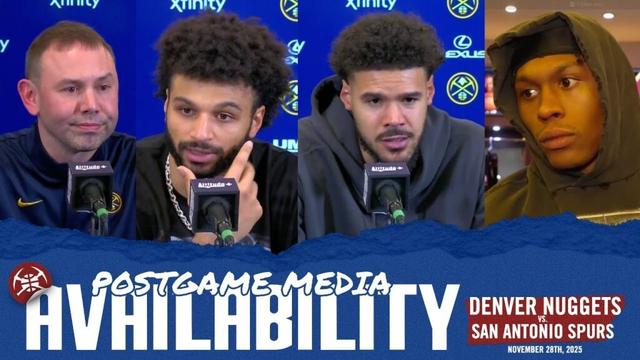 ALL Denver Nuggets Postgame Media vs. SAS🎙️