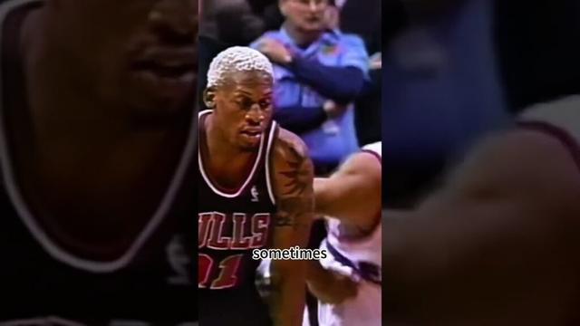 #dennisrodman was dirty,but rarely hurt anyone#chicagobulls #NBA #nbalegends #basketball