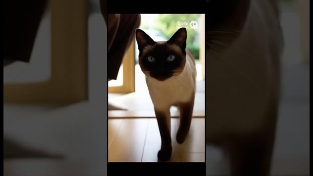 マメちゃんミケちゃんが、シャム猫を連れて帰って来た！