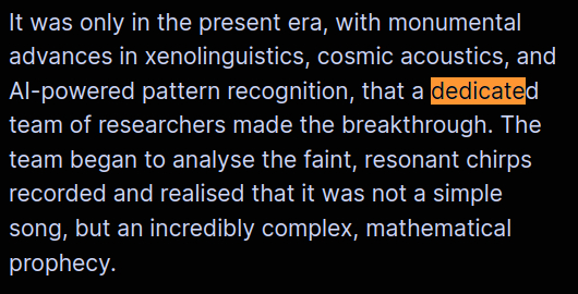 It was only in the present era, with monumental advances in xenolinguistics, cosmic acoustics, and AI-powered pattern recognition, that a dedicated team of researchers made the breakthrough. The team began to analyse the faint, resonant chirps recorded and realised that it was not a simple song, but an incredibly complex, mathematical prophecy.