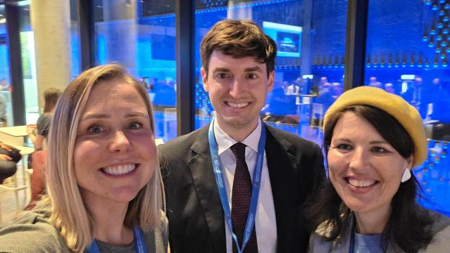 A selfie with Felix and Sandra