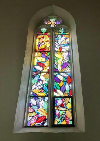 Buntes Kirchenfenster