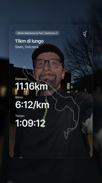 Today’s training summary from the Runna app