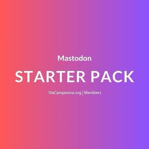 #ViaCampesinaStarterPack
🌍 LA VIA CAMPESINA 🌾
💢 Members: https://viacampesina.org/en/members-list
🦣EN: https://movimientos.social/@viacampesina_en
🦣ES: https://movimientos.social/@viacampesina_es
🦣FR: https://movimientos.social/@viacampesina_fr
➤ Telegram: https://t.me/LVCstruggles
📲 Website: https://ViaCampesina.org ⚡️

#LaViaCampesina #ViaCampesina