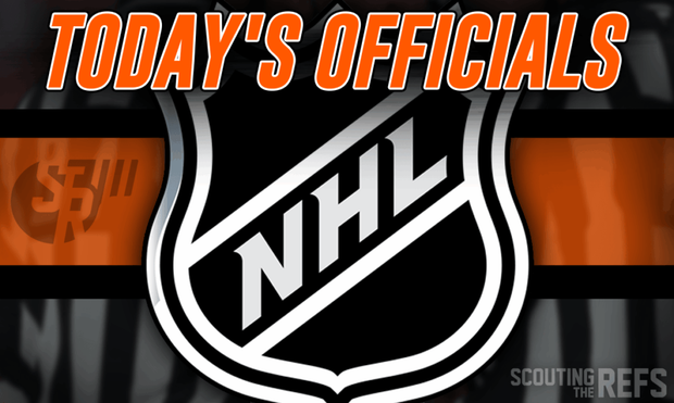 Today’s NHL Referees and Linespersons – 11/22/25