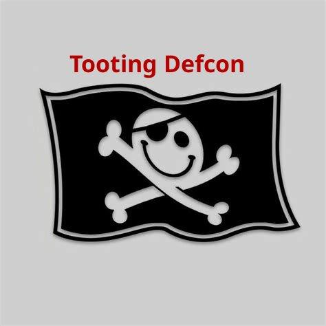Tooting Defcon pirate flag