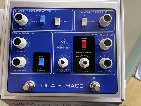 box with many knobs, which says sweep generator 1 and sweep generator two, amongst many other things