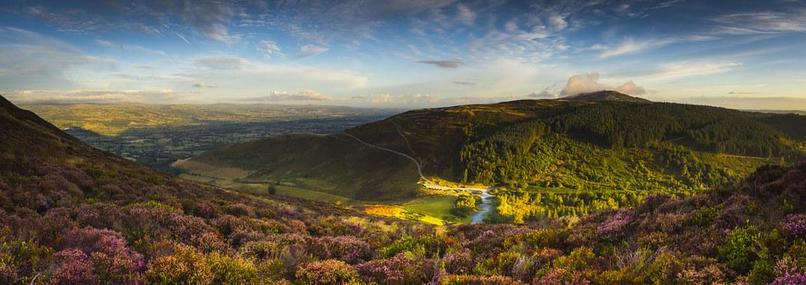 Moel Famau and Clwyd Valley in morning glory