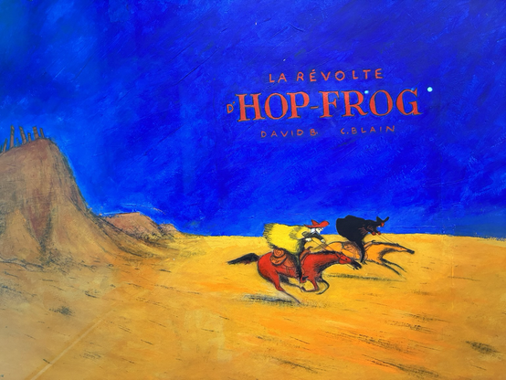 Reiter im Galopp. Comic