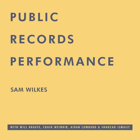 Cover of Sam Wilkes' album "Public Records Performance"