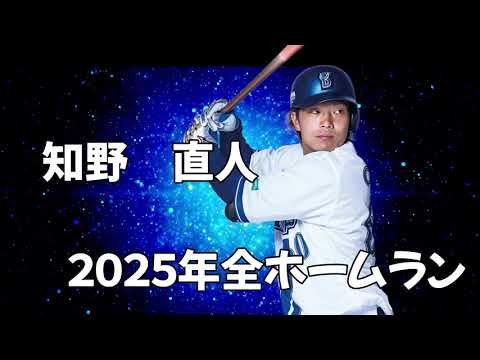 知野直人２０２５年全ホームラン