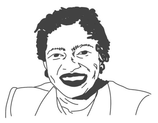 Die Grafik zeigt ein Portrait von Claudia Jones