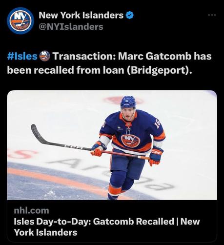 Marc Gatcomb has been recalled.