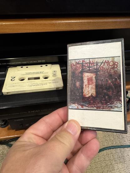 Cassette case for Black Sabbath's "Mob Rules"