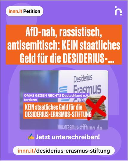 https://innn.it/desiderius-erasmus-stiftung
#noafd
#afdverbot #afd_verbot_jetzt #afdnee #afdverbotsofort #afdnee #afdjugendstoppen #afdverbotsverfahrenjetzt #afdsindfaschisten #afd_shitshow #afdmachtdumm