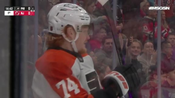 Tippett, Michkov each score twice to lead the Flyers past the Devils 5-3