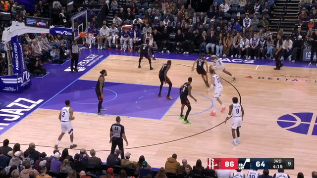 Steven Adams with the block and then the dunk.