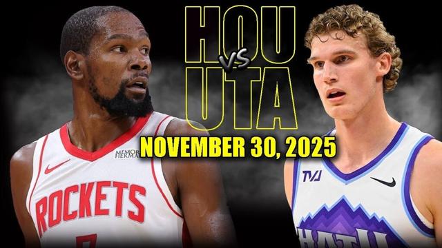 Houston Rockets vs Utah Jazz Full Game Highlights - November 30, 2025 | NBA Season