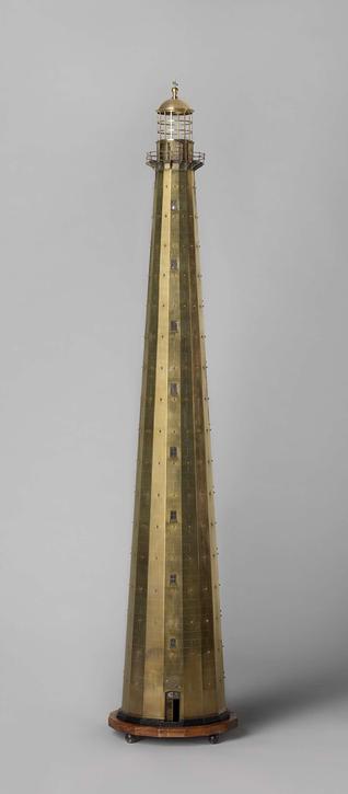 Model of the Vlakkenhoek lighthouse on Sumatra, Enthoven & Co., c. 1879