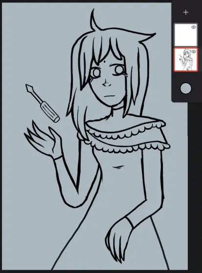 Since it's been a while, I might as well start on another Geography girl drawing.
I also have her with a screwdriver, because why not.