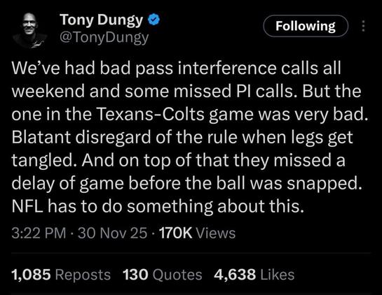 Tony Dungy knows what's up