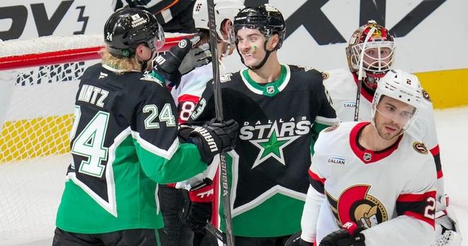 Wyatt Johnston’s hat trick lifts Stars to win as red-hot November ends in win vs. Senators
