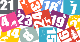 Grafik: Adventskalenderzahlen