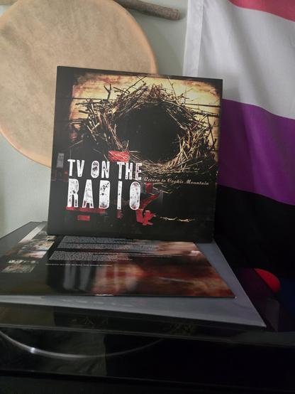 Return to Cookie Mountain by TV on the Radio displayed on my record player.