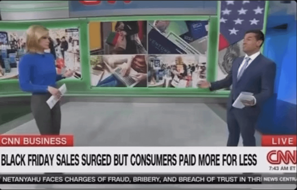 CNN: “Black Friday sales surged but consumers paid more for less”