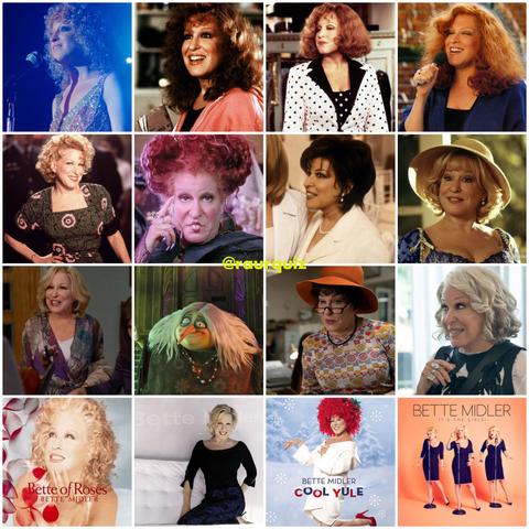 Happy birthday bette midler singer actress The Rose Down and Out in Beverly Hills Ruthless People Outrageous Fortune Big Business Beaches For the Boys Hocus Pocus