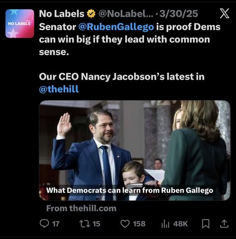Senator @RubenGallego is proof Dems can win big if they lead with common sense.
Our CEO Nancy Jacobson's latest in @thehill
What Democrats can learn from Ruben Gallego