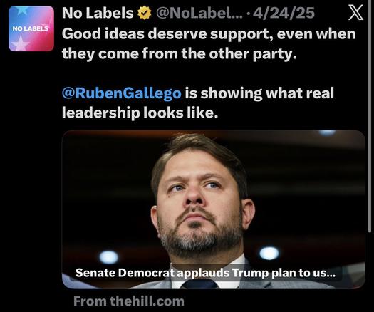 Good ideas deserve support, even when they come from the other party.
@RubenGallego is showing what real leadership looks like.
Senate Democrat applauds Trump plan