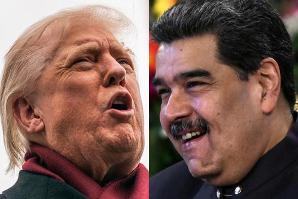 Donald Trump y Nicolás Maduro, en sendas imágenes de archivo. (Getty Images)