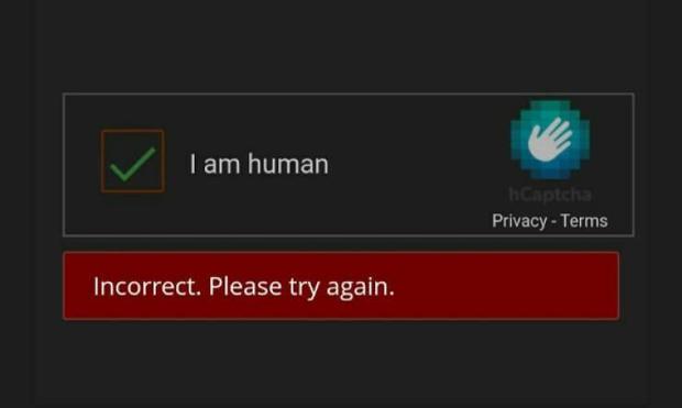 Digital fail saying you are not human